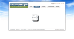 Desktop Screenshot of grastorpstugan.se